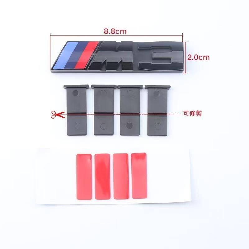 3D Car Front Grille Badge Emblem Buckle Car Styling Accessories For BMW M Logo M1 M2 M3 M4 M5 M6 M7 F48 E83 F39 F10 F30 G01 E84 xj9