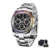 PAGANI DESIGN PD-1644 Rainbow Bezel Sport Watch Men Quartz Stainless Steel 100M Waterproof Mens Watch VK63 Sapphire Chronograph