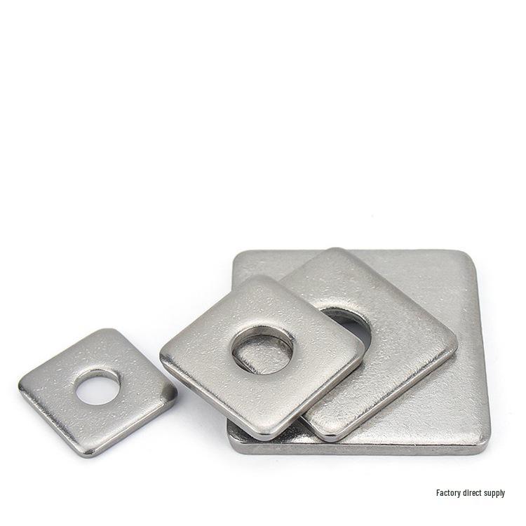 304 Stainless Steel Thickened Square Flat Washer for Curtain Wall (M4-M16)