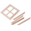 1:12 Dollhouse Miniature Wooden 4 Pane Window Diy Accessories