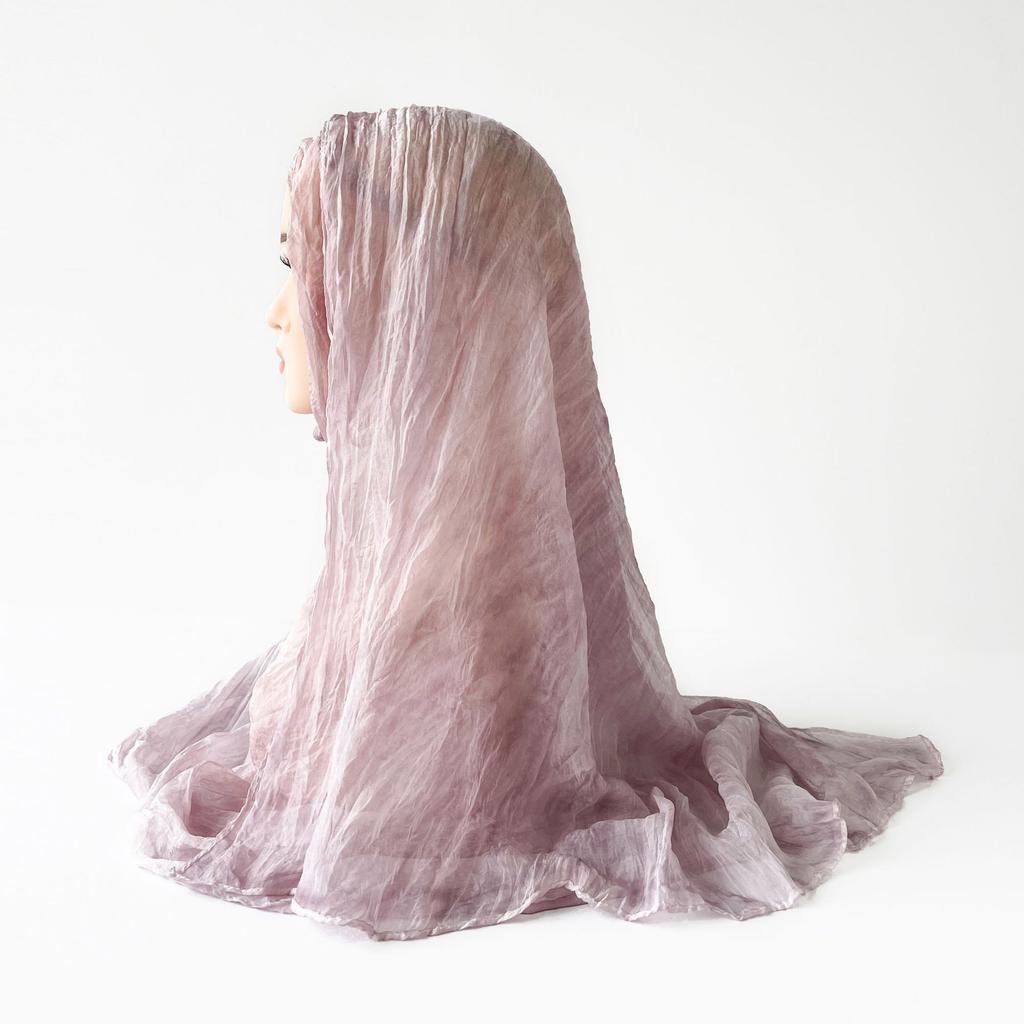 Spring and Summer Sun Protection Wrinkled Solid Color Scarf for Women   Women with Headscarf for Women  Southeast Asia Headscarf for Women