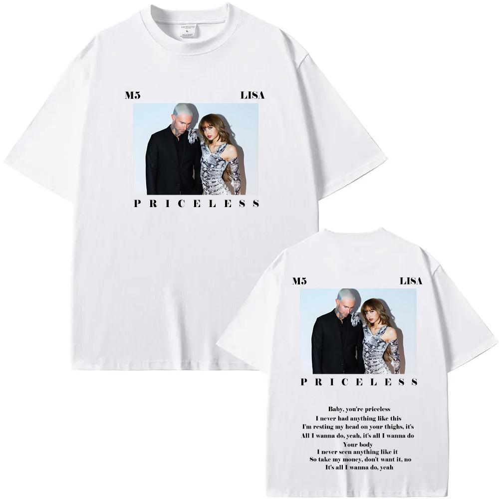 Maroon 5 - Priceless Ft. LISA Tshirts 100%cotton Men Women NewT-shirts Summer High Street Tees High Quality Cotton Soft Clothing