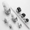 1/2/4Pcs Heavy Duty Caster Wheel White Nylon Rubber Furniture Carts Furniture Roller 1/1.25/1.5/2/2.5/3inch 360 Degree