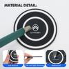OCDK9 2pcs Car Anti Slip Insert Mat Coaster Water Cup Slot Decorate Pad For Citroen C5 C1 C2 C6 C4L DS3 DS4 DS5 C-Elysee Grand