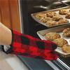 Christmas Plaid Kitchen Set: Dish Towel, Oven Mitts, Insulation Pad, Cotton Towel, Placemat.