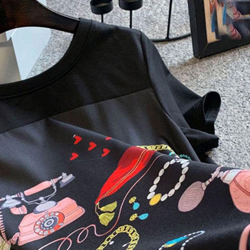 Женское свободное платье А-силуэта больших размеров, черное длинное платье-футболка, шелковистое и удобное