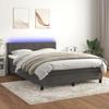 VidaXL Slat Bed Base with Mattress and LEDs, Upholstered Bed, Double Bed, Adult Bed for Interior Bedroom, 3134286