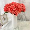6pcs Fake Flowers Artificial Hydrangea Flowers Stems 47cm Real Touch Hydrangeas for Home Table Centerpieces Wedding Party Decoration