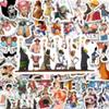 52 Аниме One Piece Креативный Набор Наклеек для Детских Канцелярских Принадлежностей, Блокнотов, Планировщиков и Чехлов для Телефонов.