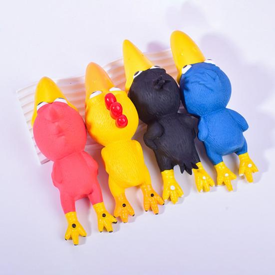 Игрушка для собак «Писклявая курица», интерактивная игрушка для жевания домашних животных, чистка зубов щенка, кричащая латексная курица для снятия скуки и дрессировки