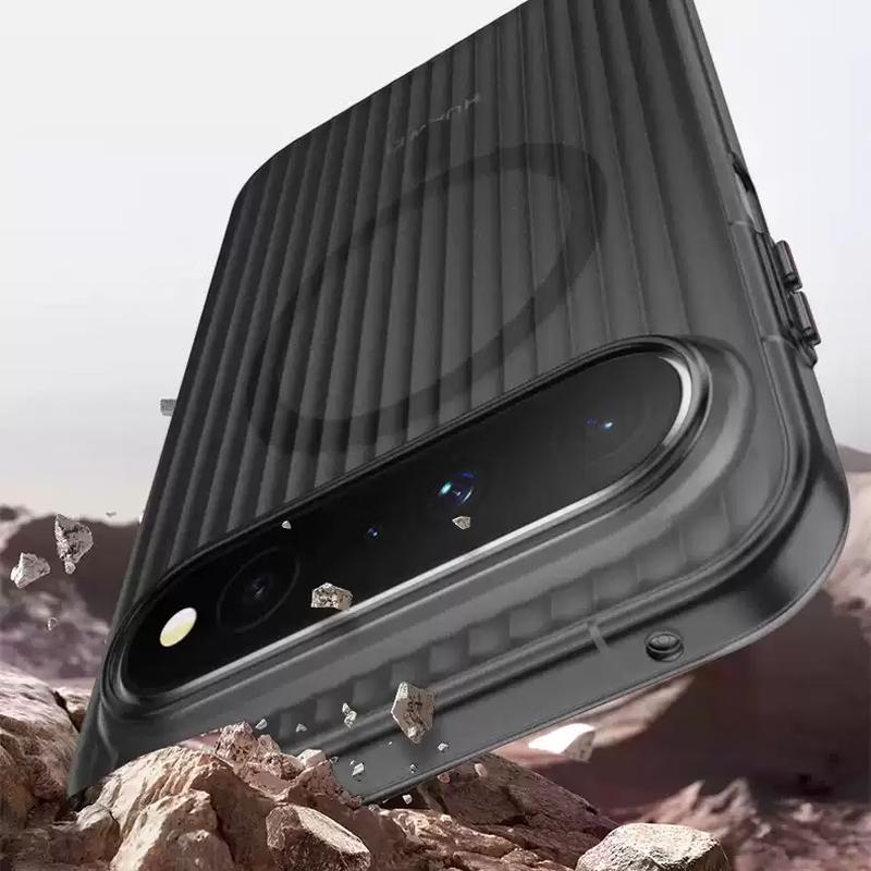 Магнитный гофрированный чехол для телефона Huawei Pura X View