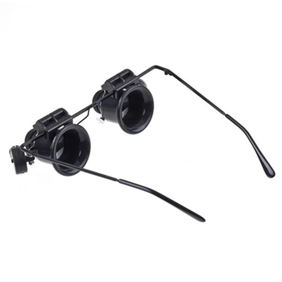 Magnifier Head-mounted LED 20X Adjustable Magnifying Glass for Collecting