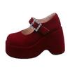 Fashion Mary Jance High Heels Women Shoes Platform Fashoin Dress Suede Sport Shoes Autumn 2025 New Designer Pumps Luxury Mujer Zapatos