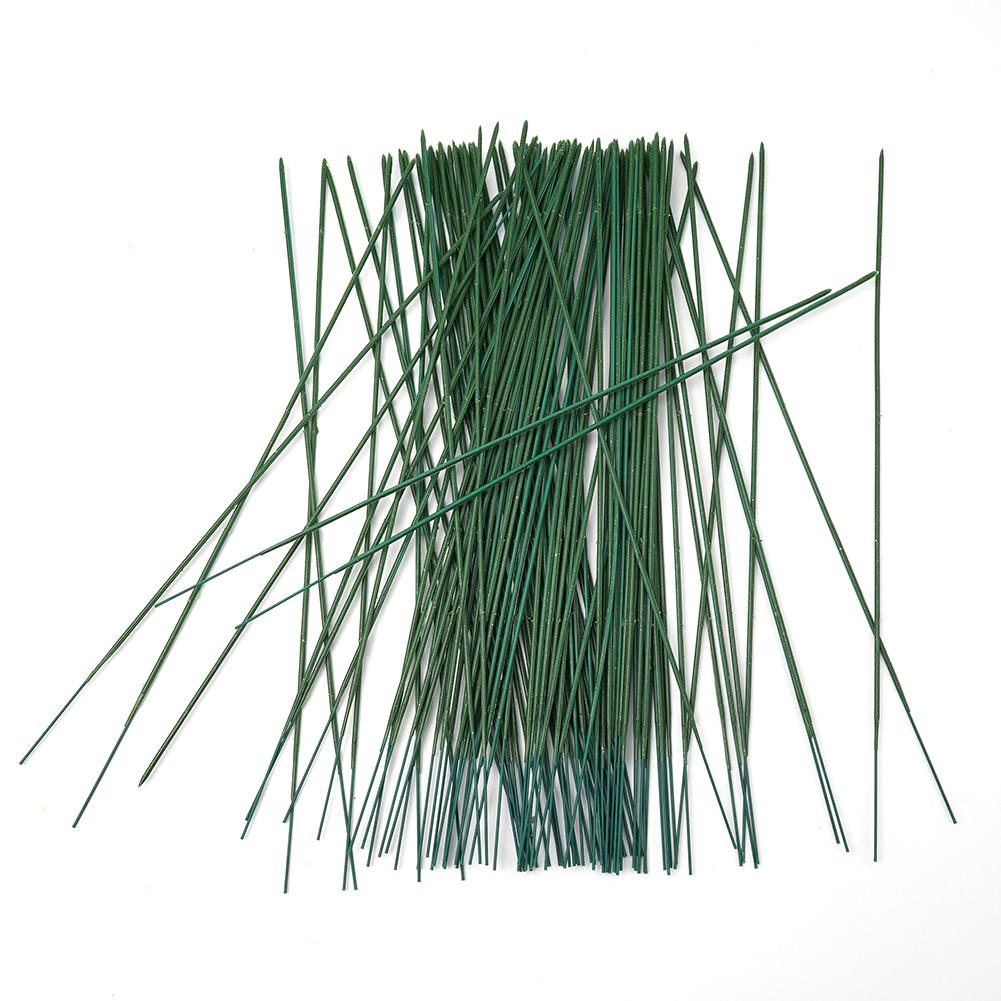 100 шт. пластиковый цветочный стебель, стержень для искусственных цветов, идеально подходит для мастеров