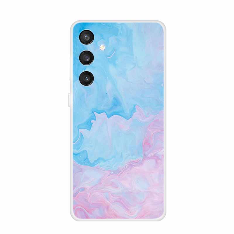 6.7" For Samsung S24 FE 5G Case Marble Soft Clear TPU Silicone Phone Covers for Samsung Galaxy S24 FE Case Bumper S24FE S 24FE