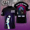 Новая футболка с 3D-принтом Ozzy Osbourne для рок-группы, мужская, женская, модная, больших размеров, уличная, винтажная, топы, футболки, Харадзюку, с коротким рукавом