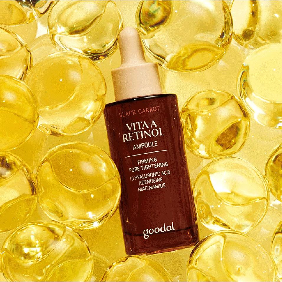 GOODAL Black carrot Vita A Retinol Elastic Ampoule 30 ml / Retinol Face Serum with Vitamin A / Anti Aging Face Serum