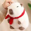 Adorable Capybara Plush Toy For Home Decoration And Cozy Pillow Gifts In White And Brown