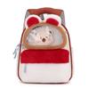 Color Blocking Design Children Plush Backpack With Rabbit And Capybara Toy Plush