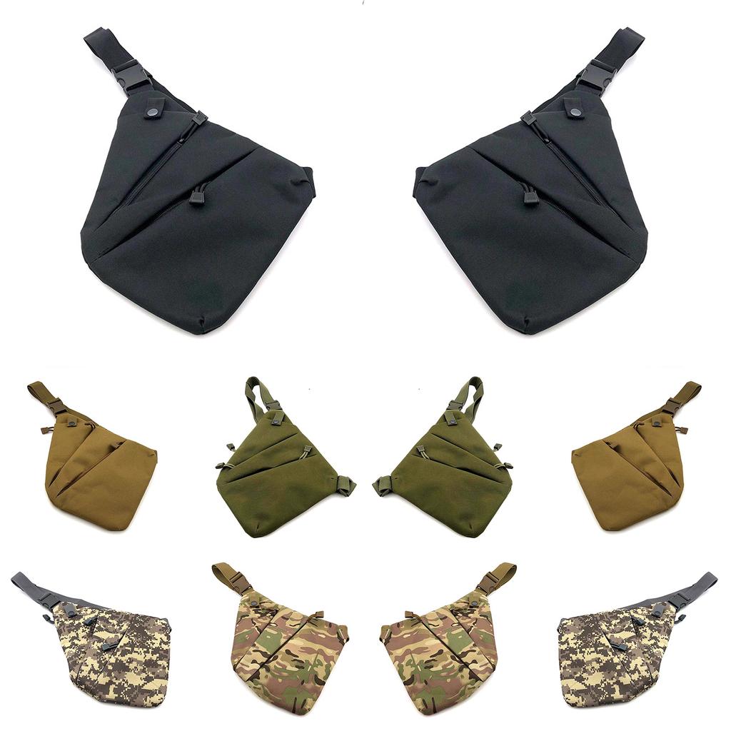 Мужская сумка через плечо Сумка для хранения Водонепроницаемая левая и правая сумка через плечо Сумка на груди Сумка-мессенджер