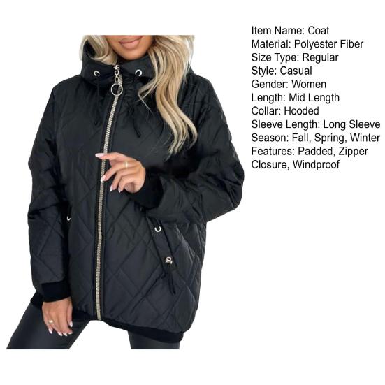 Зимнее пуховое пальто с капюшоном и застежкой-молнией на шнурке, ветрозащитная утепленная верхняя одежда, сохраняющая тепло, приталенное пальто для холодной погоды