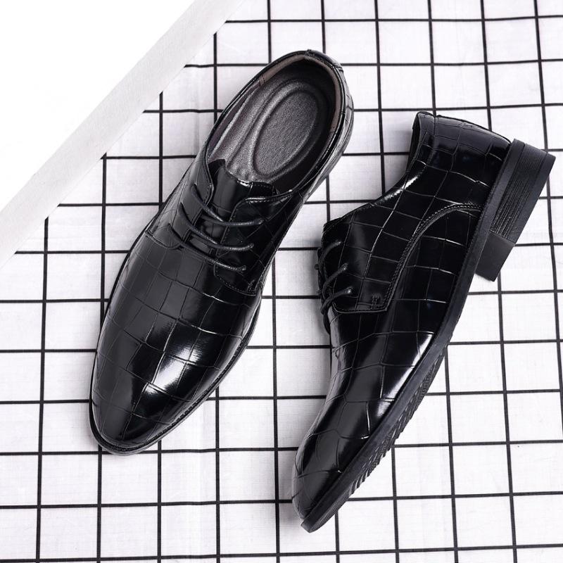 Новые мужские оксфорды на шнуровке из кожи с тиснением под крокодила, повседневная обувь, мужская свадебная обувь для выпускного вечера, Zapatos Hombre