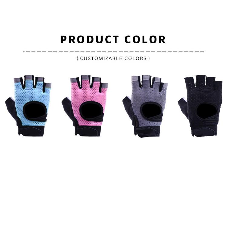MKAS Silk Screen Printing LOGO Sport Pink Lifting Weight Exercise Workout Gloves Gym Man Women