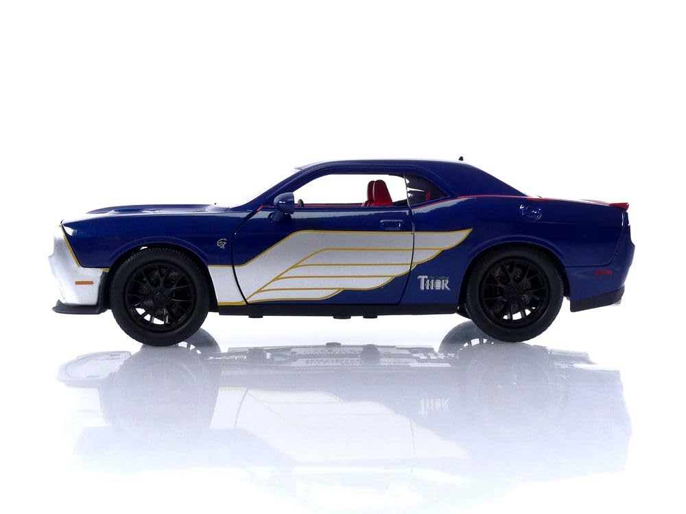 MARVEL ТОР 2015 DODGE CHALLENGER SRT HELLCAT Могучий Тор Литая модель автомобиля 1:24 и