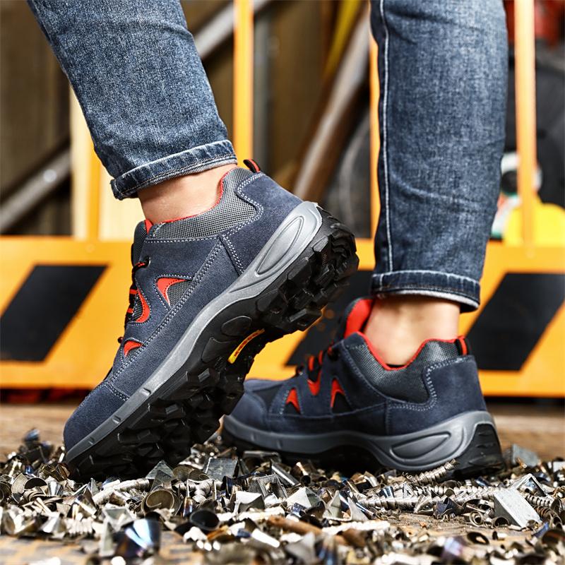 Обувь для скалолазания для мужчин, противоударные, со стальным носком, неразрушаемые, нескользящие, со стальным носком, устойчивые к проколам, мужские ботинки