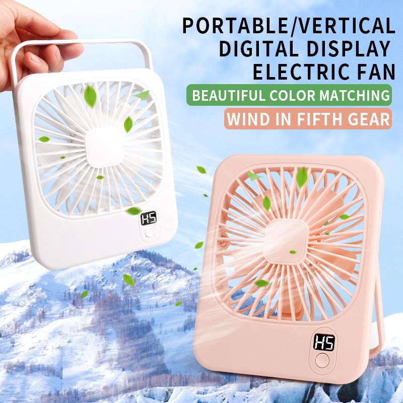 Portable USB Rechargeable Mini Handheld Desk Fan Unique New Design for Home Car Outdoor Use