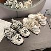 Женские кроссовки на толстой платформе Ulzzang Sports Shoes Летние толстые дышащие повседневные вулканизированные туфли Женская обувь