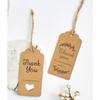 Для коричневой премиальной двусторонней картонной бирки для одежды, отправьте 20 м пеньковой веревки для изготовления подарочной бирки, ценника и для DIY, 100 шт., 3 х 5 см