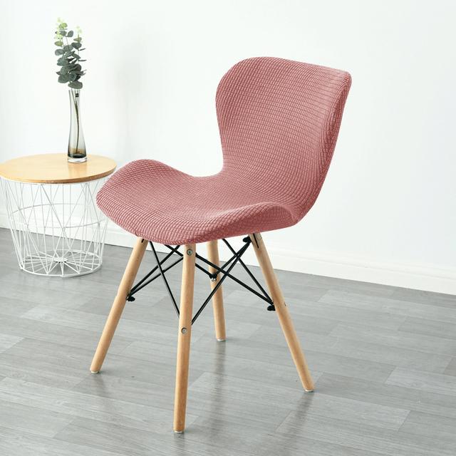 1 /2 /4 /6pc Butterfly Curved Chair Cover Stretch Spandex Ant Chair Covers Polar Fleece Bar Stool Seat Slipcovers For Living Room