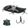 Жесткая приманка для рыбы Bionic Cicada Shape Fishing Bait с вращающимся пропеллером и тройным крючком