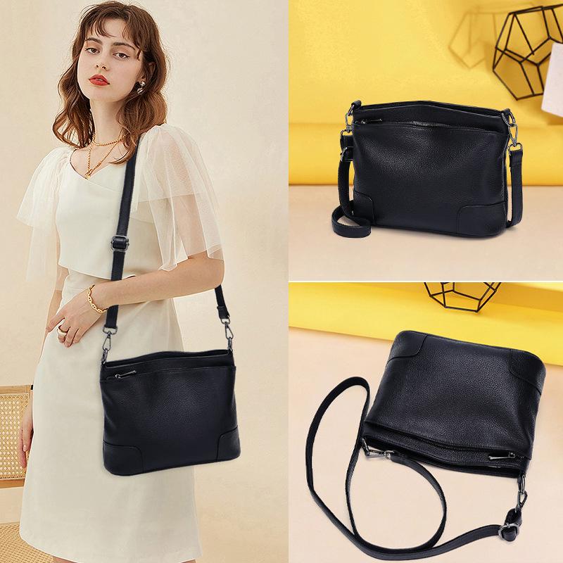 Натуральная кожаная сумка среднего возраста, сумка-мессенджер через плечо, женский рюкзак-ведро, большая вместимость, для свекрови и тещи, мягкая кожа