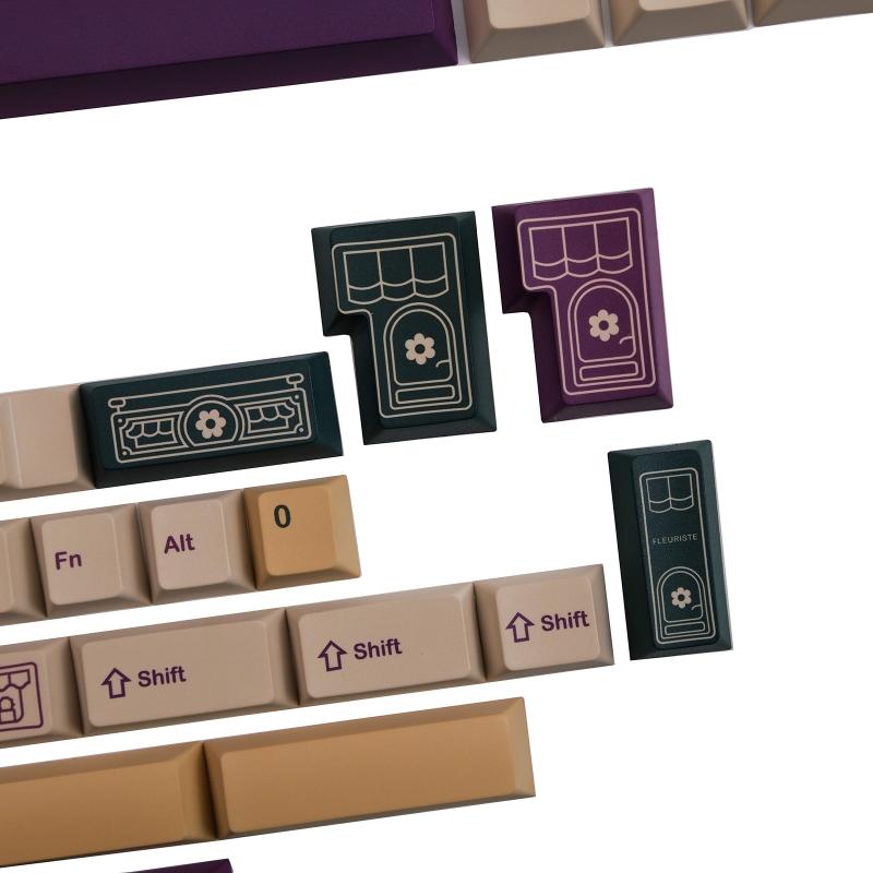 143 клавиши Florist Keycaps Profile PBT Dye Sublimation Mechanical Keyboard Keycap для MX h 61/68/87/98/104