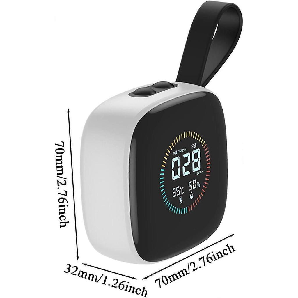 Indoor Air Quality Meter Portable LED Display Handheld With Strap Multi Purpose Dust Detection Tool Outdoor Adventures