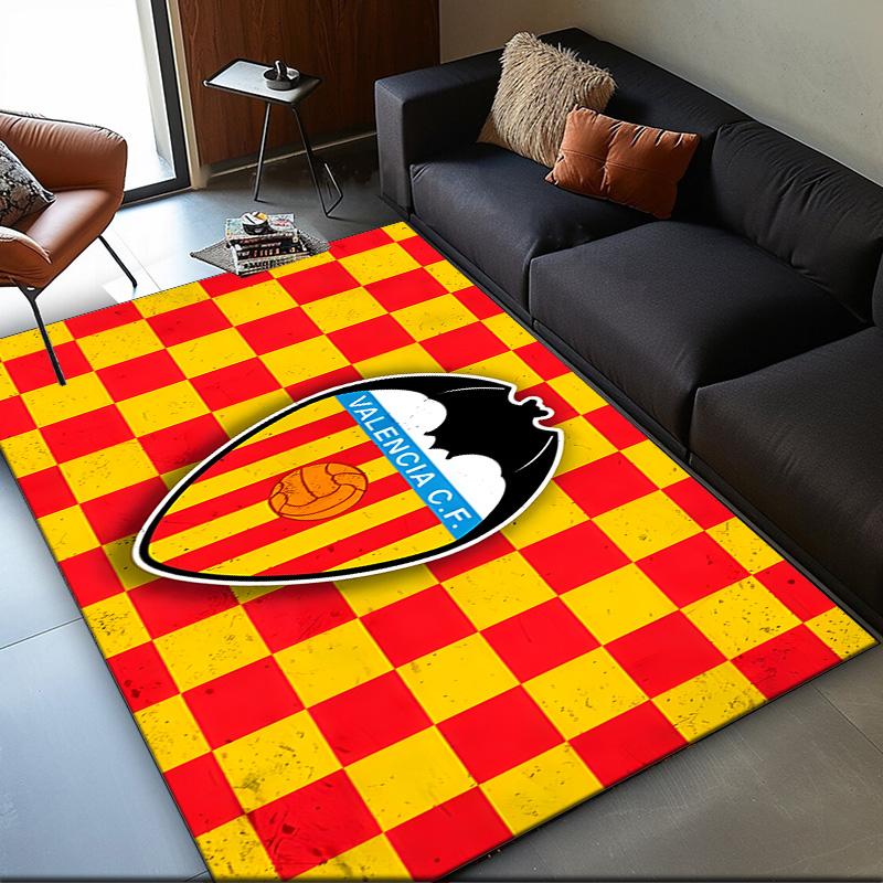 1PC rug Valencia Crest Design Carpet, Chair Rug,Area Rug for Office Bedroom living rooms bedroom, Doormat decor Christmas fan gifts