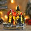 Christmas Ornament Chic LED Anti-crack Christmas Ornament Energy Saving Christmas Decorations Christmas House Miniature for Home Decor