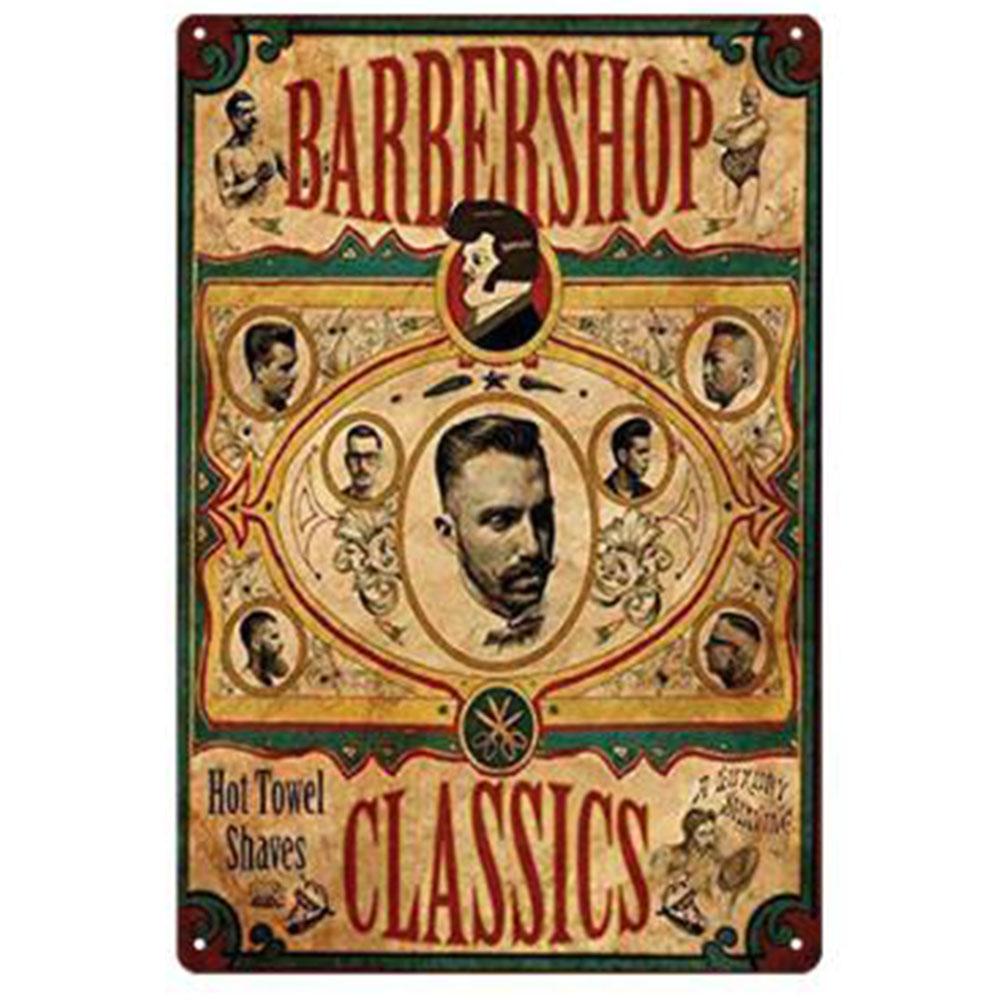 Ретро-постер для парикмахерской, винтажные металлические жестяные вывески, доска для украшения стен парикмахерской, жесть 20x30 см