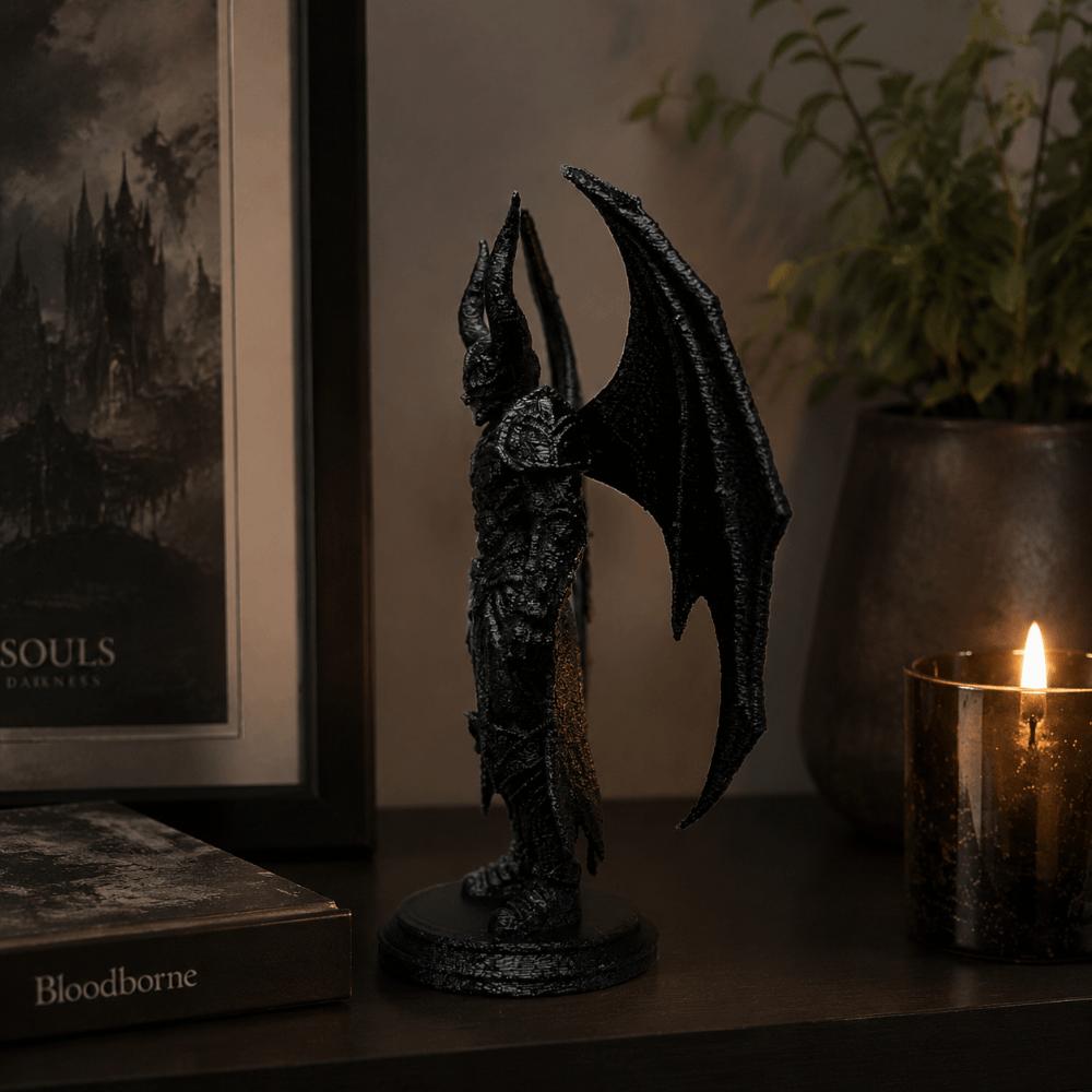 Decoration Black Demon Statue Halloween Desktop Ornament Demon Knight Figurine Home Decoration