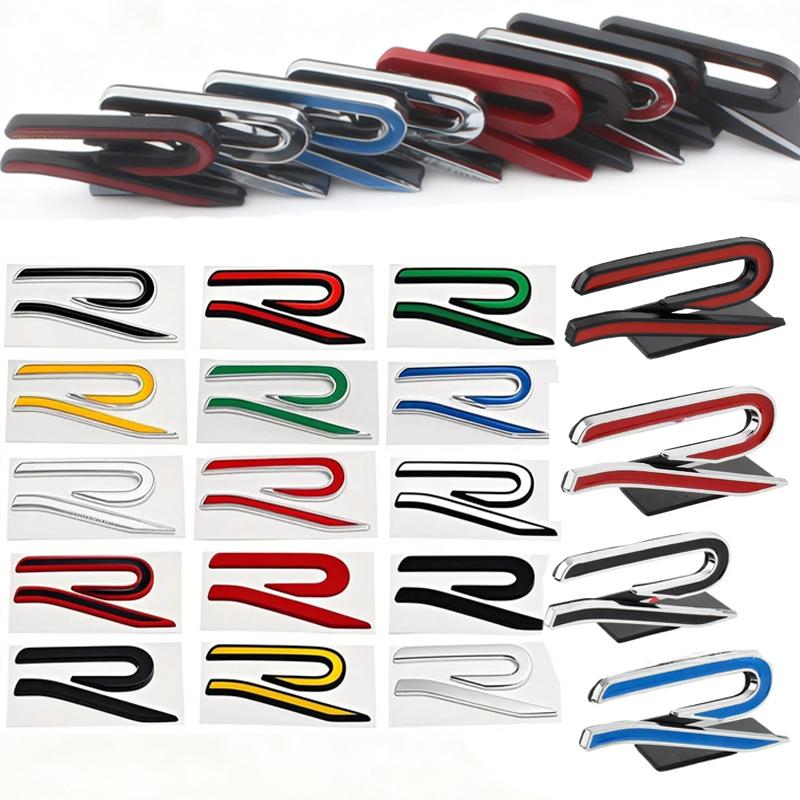 3D Metal New Rline Car Front Grill Rear Trunk Emblem Decals