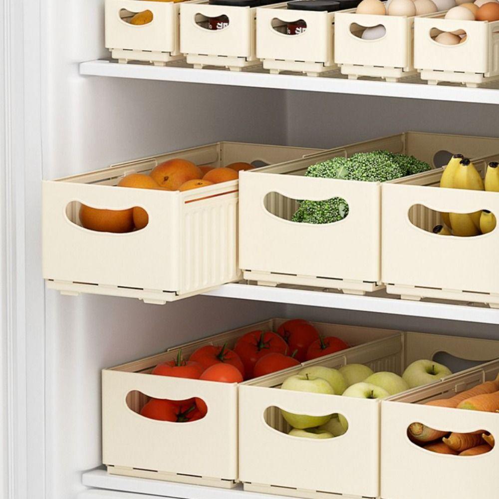 Stackable Expandable Storage Box Adjustable Drawer Storage Box Cabinet Storage Bins  Bathroom