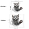 DIY Cat Wall Decal 3D Toilet Seat Decal Creative Cat Toilet Sticker  Wall Decor