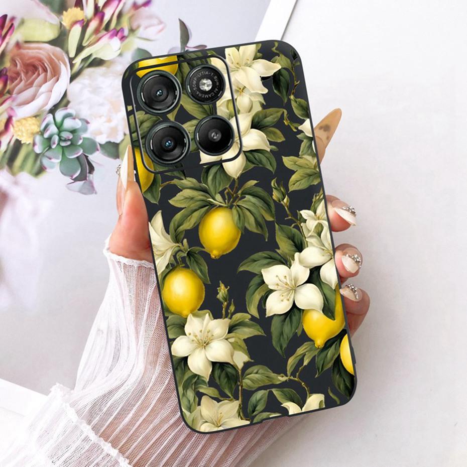 Cute Printing Phone Case For Motorola Moto G67 Power / G57 Power 5G Soft Black Silicone Cases For MOTO G67Power Covers Bumpers