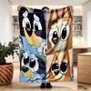 Bluey Print Blanket - Soft & Comfortable, for Bedroom, Travel, Sofa, Home Decoration - Birthday Christmas Gift for Friend