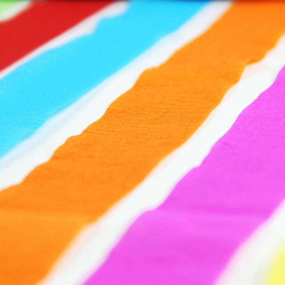 Украшение на день рождения ручной работы Церемония гофрированная бумага Креповая бумага Серпантин рулон