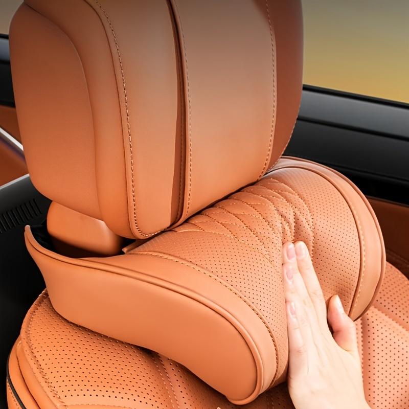 Luxurious Napa Grass Headrest Ultra-soft and breathable neck support strap with ergonomic design suitable for cars SUV Truck, box truck, train