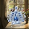 Decor Peacock Figure Peacock Decor For Office Housewarming Gift Desktop Decor Ornament