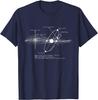 Solar System Diagram Astronomy T-Shirt Men's Casual Cotton Graphic Tee Trip Wear